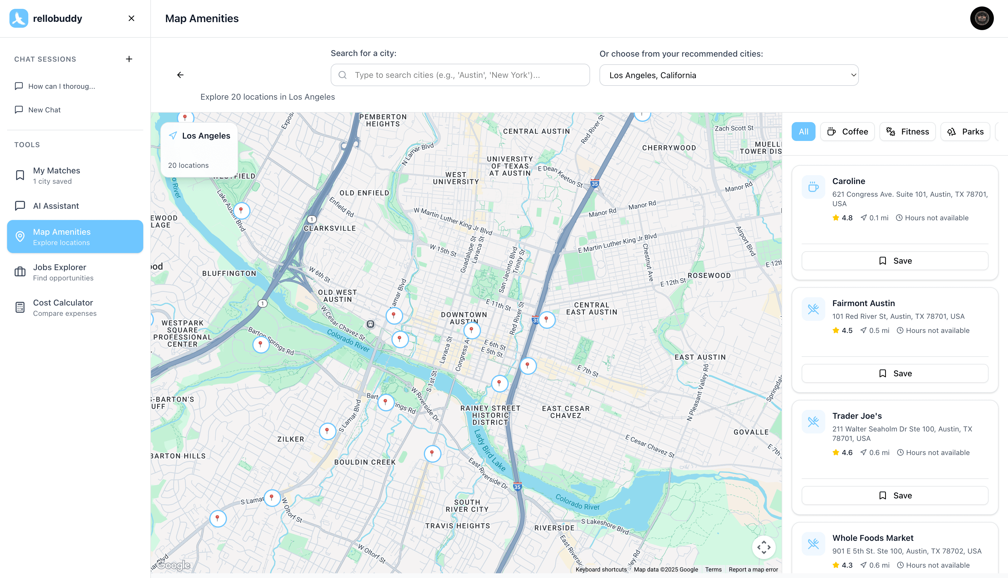 Map Amenities - Screenshot 1